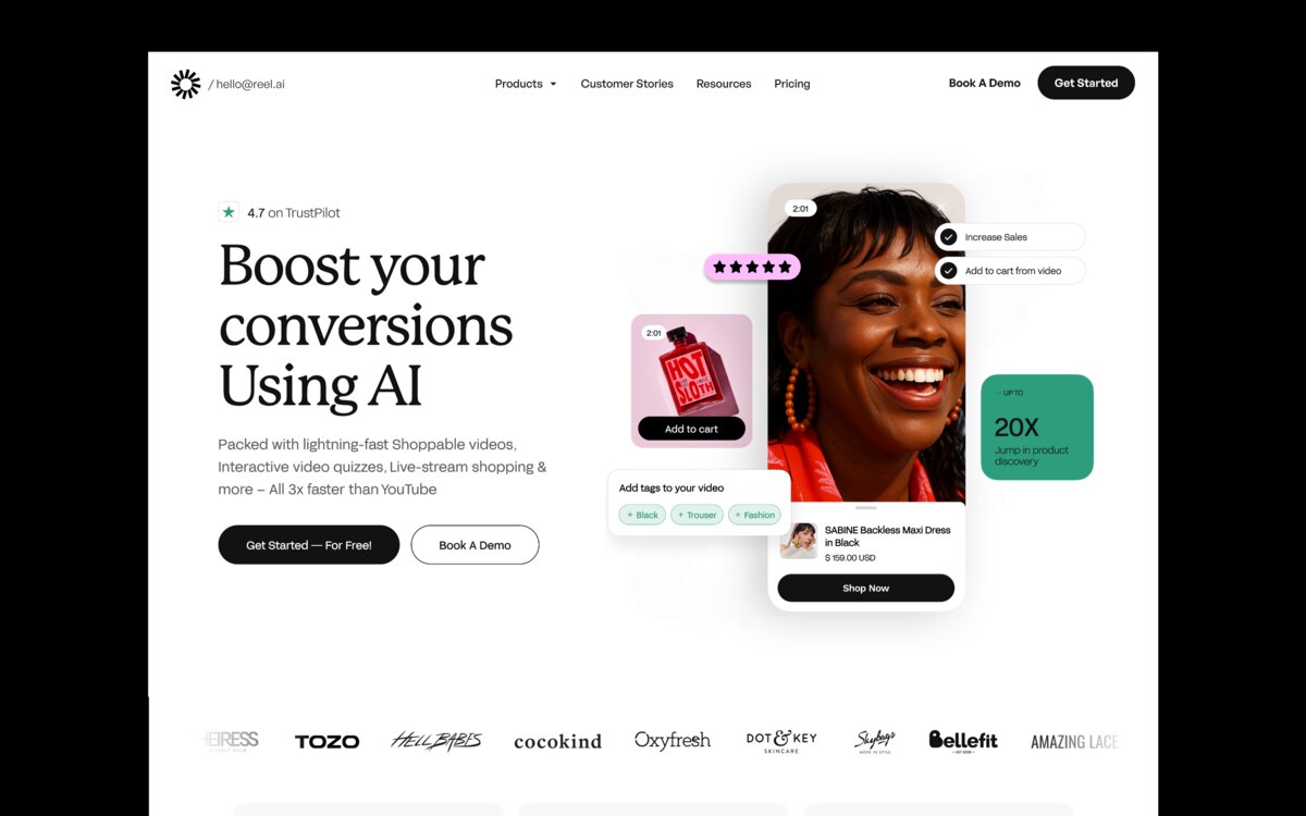 Lead capture landing page