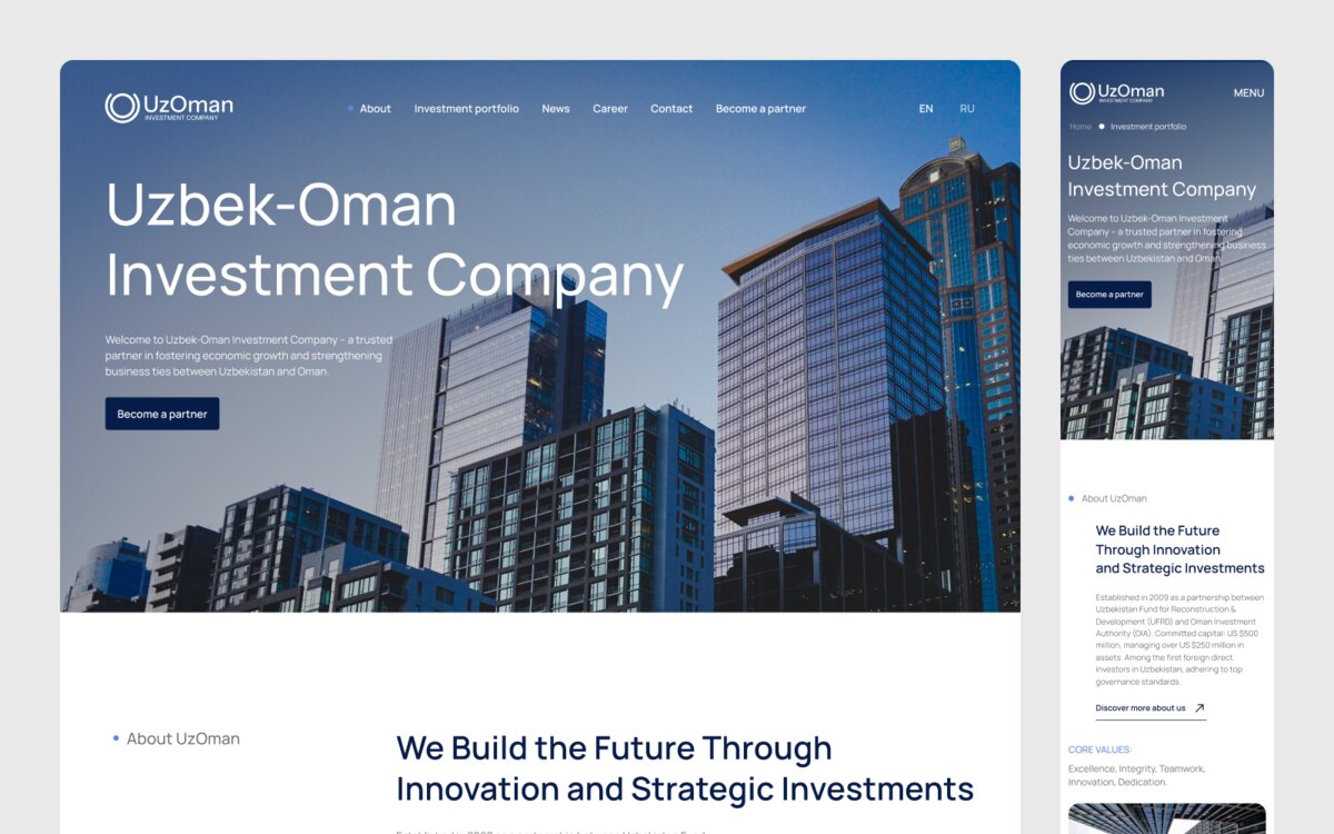 Marketing website development